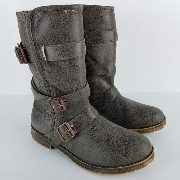 Roxy Rudy Moto Sweater Boot Vegan 
